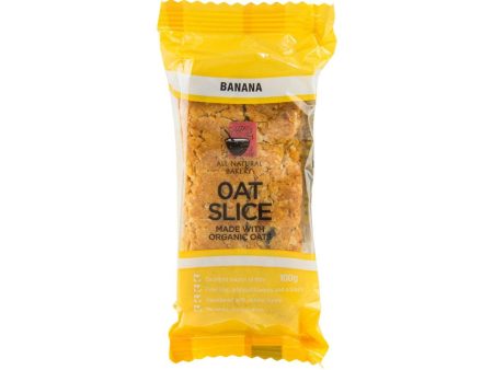 ALL NATURAL BAKERY Oat Slice - Banana  (100g) Hot on Sale