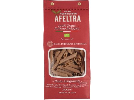 AFELTRA Organic Whole Wheat Penne Rigata  (500g) For Sale