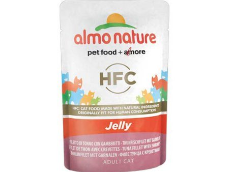 ALMO NATURE (5045) Cat Jelly 55g Tuna Fillet w  Shrimps Discount