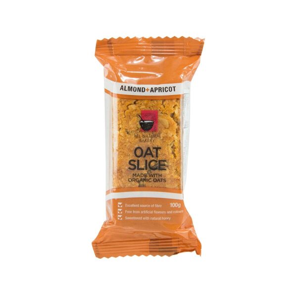 ALL NATURAL BAKERY Oat Slice - Almond & Apricot  (100g) For Discount