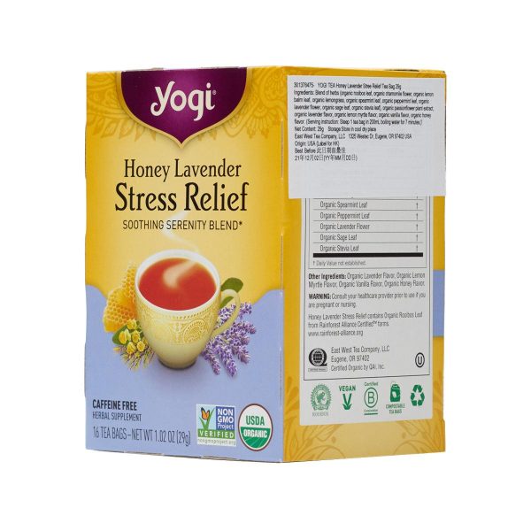 YOGI TEA Honey Lavender Stress Relief Tea Bag  (29g) Discount