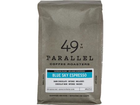 49TH PARALLEL Blue Sky Espresso Dark Roast Coffee Beans  (340g) Online