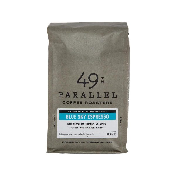 49TH PARALLEL Blue Sky Espresso Dark Roast Coffee Beans  (340g) Online